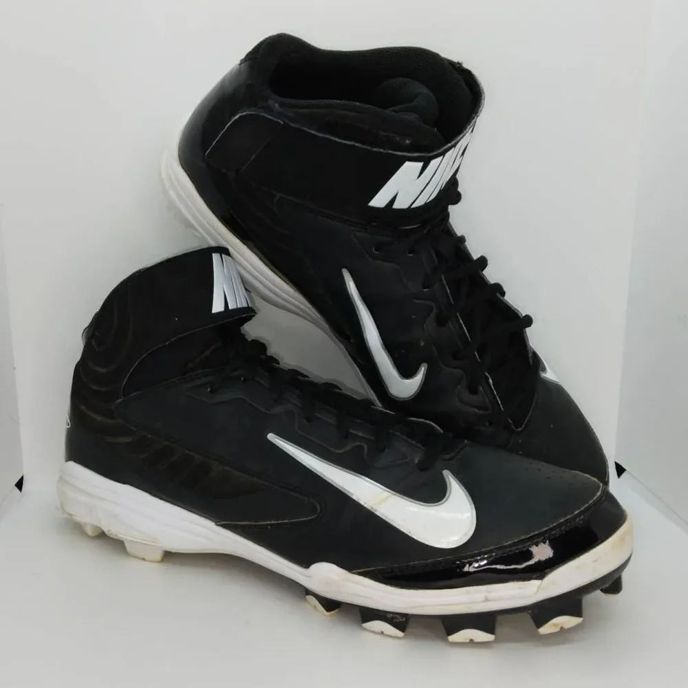 Nike Huarache Strike Men's Pre-owned Black Baseball Cleats - sz. 13 WON'T LAST!!